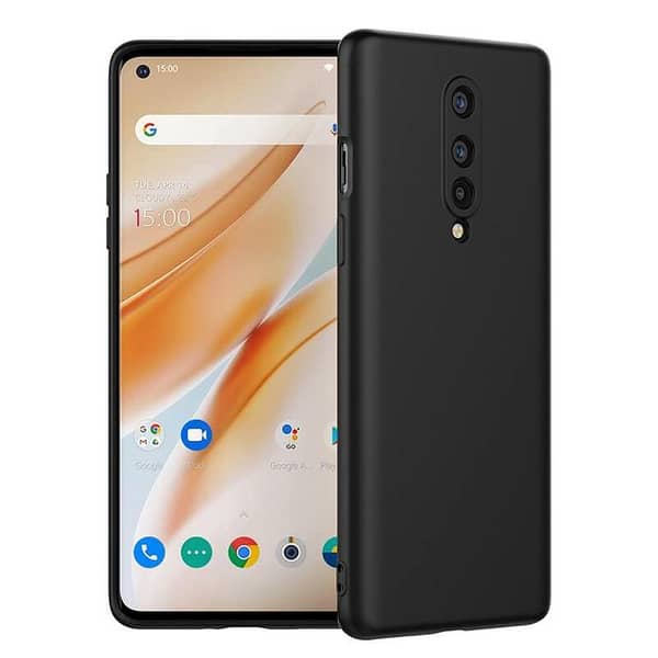 Oneplus 8 Black TPU Soft Silicone Back Cover