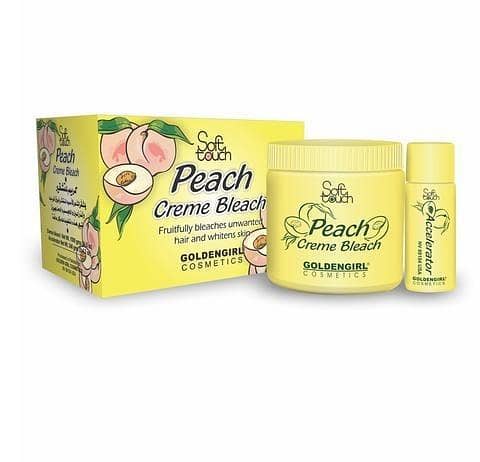 Soft Touch Peach Creme Bleach - 70g for Gentle Hair Removal