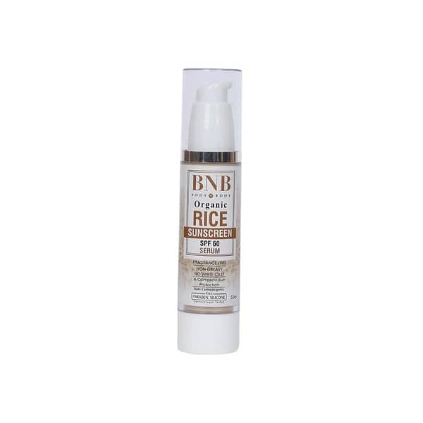 BNB Rice Sunscreen 50ml with SPF 60 for Daily UV Protection