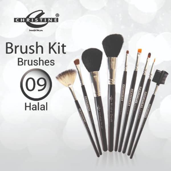 Christine 9-Piece Makeup Brush Set