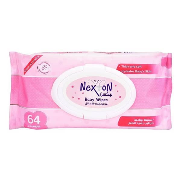 Nexton 64-Pack Baby Wipes for Sensitive Skin
