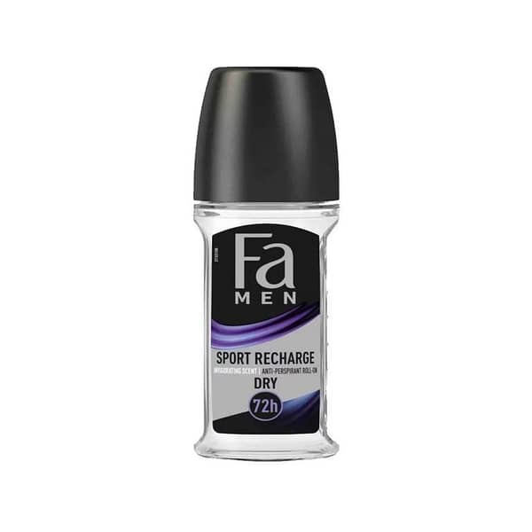 FA Sport Recharge Roll-On Deodorant for Men, 50ml