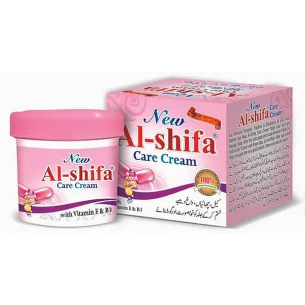 Al Shifa Care Cream with Vitamins E and B3 for All Skin Types