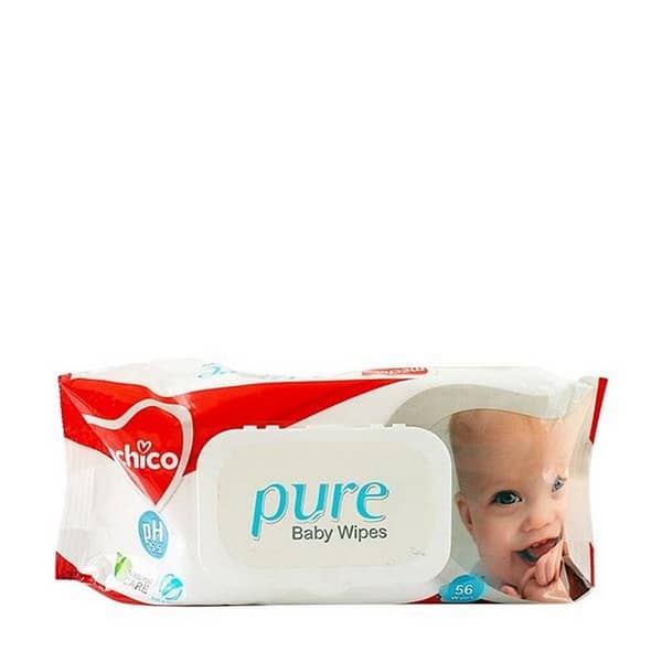 Mechico Baby Wipes - 56 Count Pack with Pure Water and Cotton