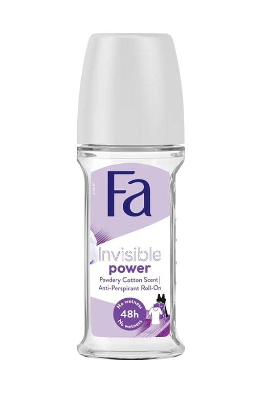 FA Invisible Power Roll On Deodorant 50ml for Men and Women