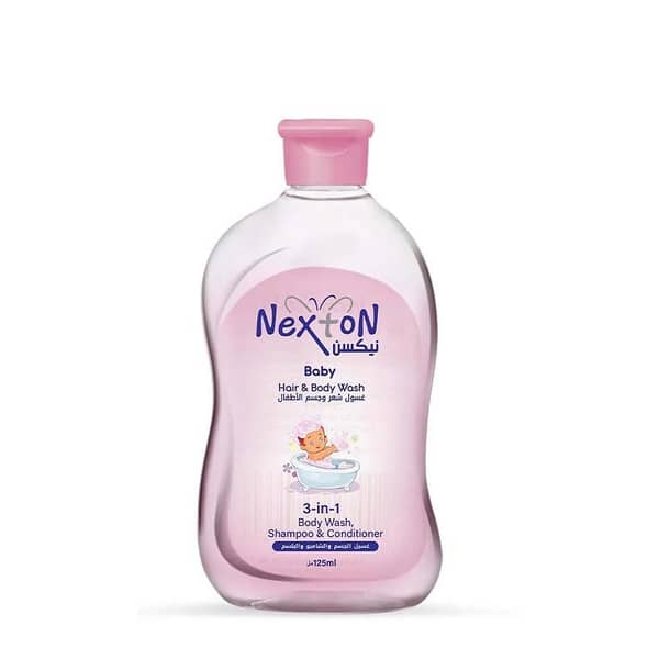 Nexton 3-in-1 Baby Hair and Body Wash, 125ml