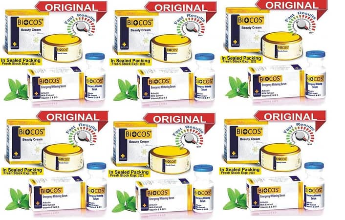 Biocos Cream with Serum - 6 Pack Special Offer (6+6) for Skin Whitening and Dark Spot Treatment