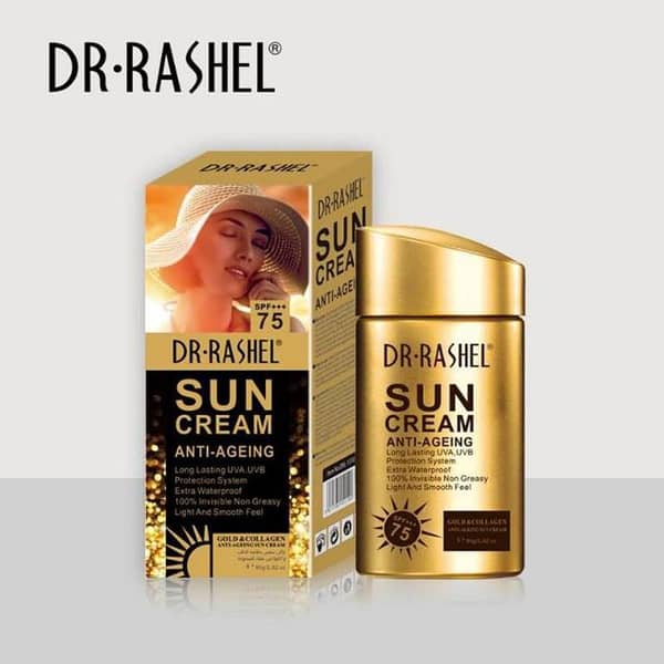 Dr Rashel SPF 75 Anti-Ageing Sun Cream 80g - Broad Spectrum UVA/UVB Protection