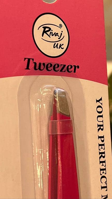 Rivaj Uk Pink Tweezer for Precise Hair Removal and Grooming