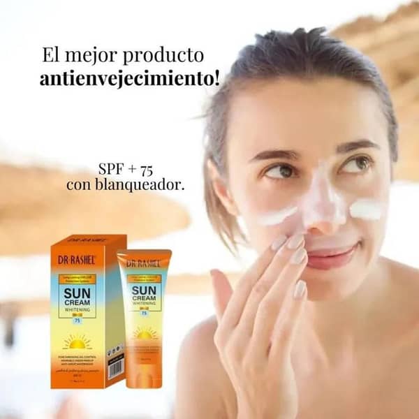Dr Rashel SPF 75 Sun Cream - Model DRL-1465 for Brightening and Anti-Aging Protection