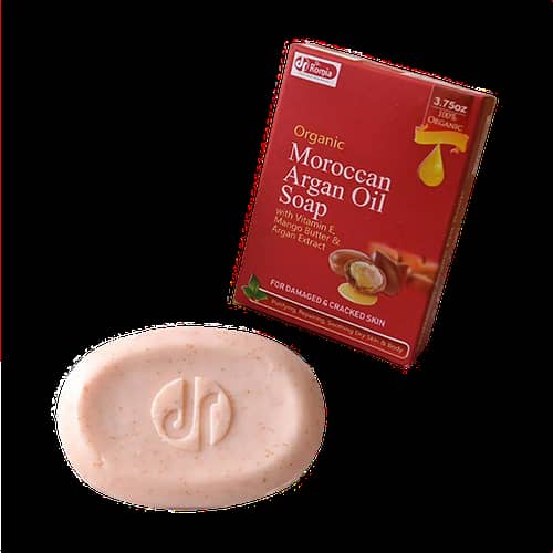 Dr Romia Organic Argan Oil Soap with Vitamin E and Mango Butter for Damaged Skin