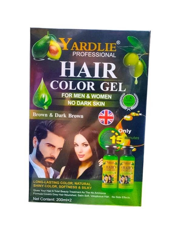 Yardlie Color Gel Set: Brown & Dark Brown 200ml x 2