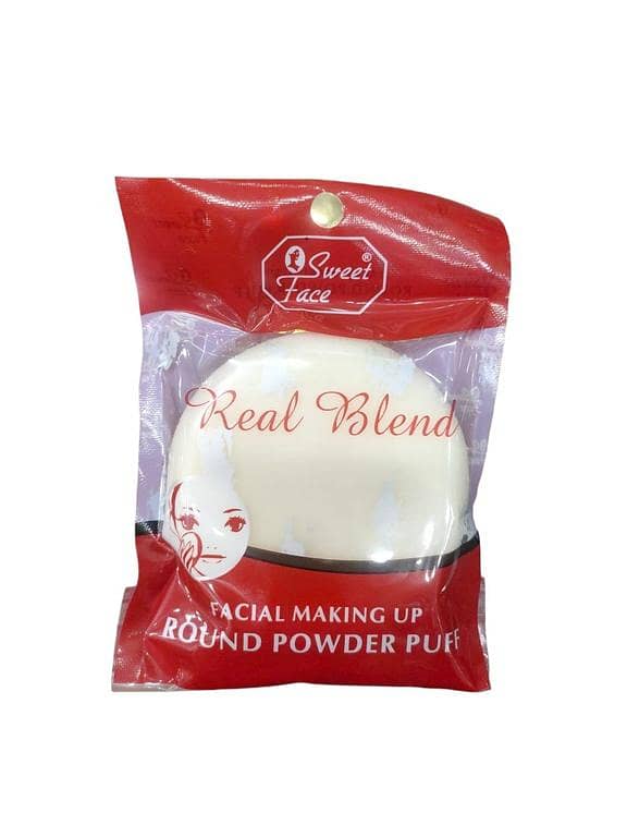 Sweet Face Real Blend Round Puff for Makeup Application and Blending