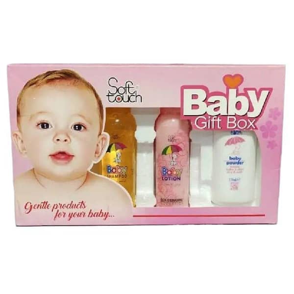 Soft Touch Large Baby Gift Set - 5 Essential Bath and Skin Care Items