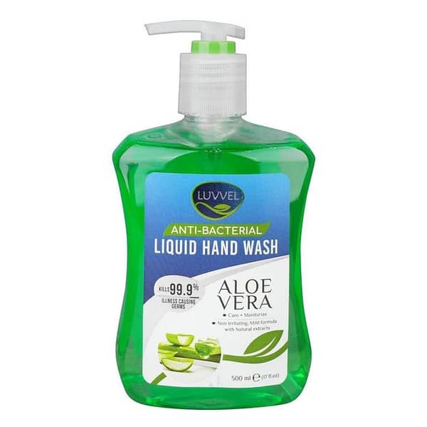 Luvvel Aloe Vera Anti-Bacterial Handwash - 500ml for Effective Hand Hygiene