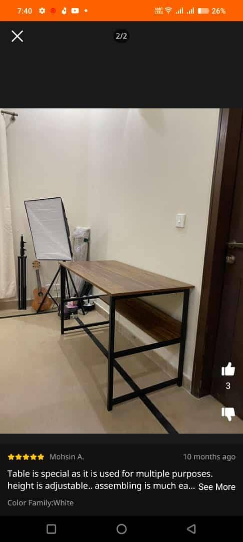 Gaming table -workstation table - Office table -k shape table 4
