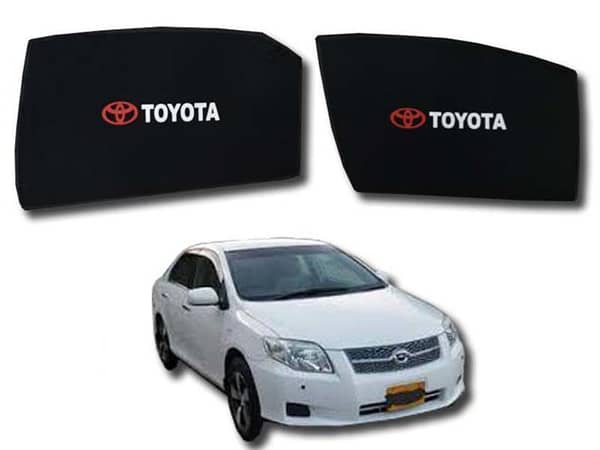 Toyota Axio 2007-2010 Foldable and Flexible Sun Shades with Logo - Set of 4