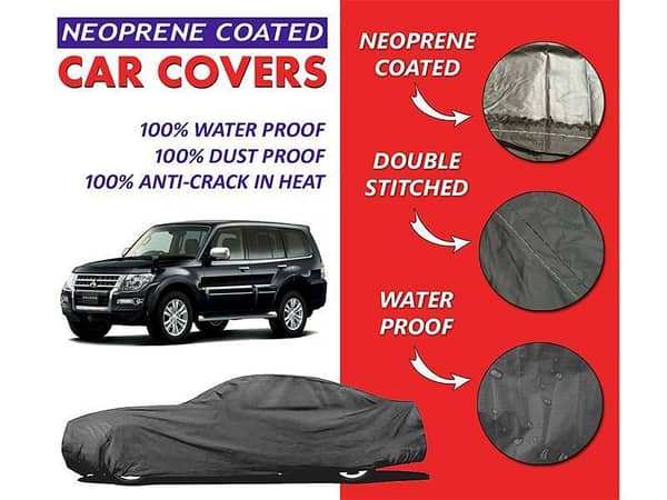 Mitsubishi Pajero Top Cover (2006-2021) - Neoprene Coated Interior, Ultra Thin Design, Waterproof Protection