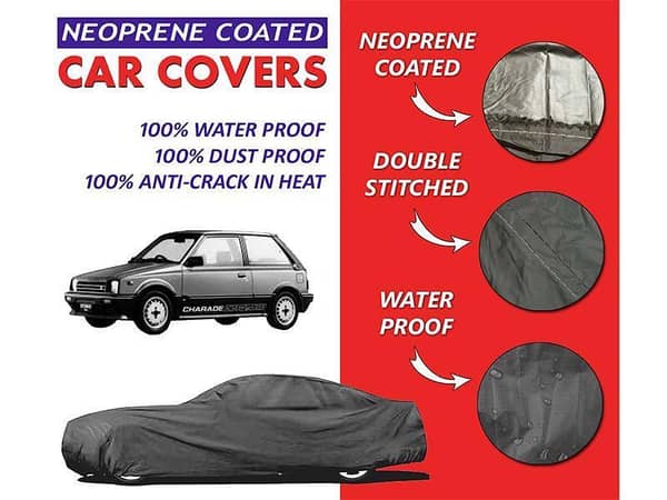 Daihatsu Charade Top Cover (1984-1986) - Neoprene Coated Interior, Ultra Thin, Soft, and Waterproof