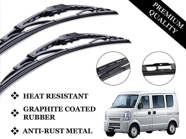 Suzuki Every Metal Wiper Blades - Graphite Coated, Anti-Rust Design for Enhanced Durability