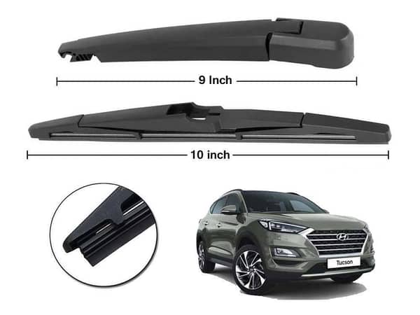 Hyundai Tucson Rear Wiper Blade with Arm - 9 Inch Arm and 10 Inch Graphite Rubber Blade
