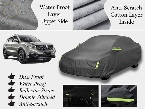 DFSK Glory 580 Top Cover (2018-2024) - Grey, Double Layer, Waterproof and Scratch-Resistant