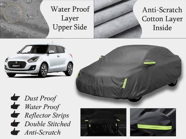 Suzuki Swift Top Cover 2022-2025 | Grey | Double Layer | Waterproof, Heatproof, Anti-Scratch