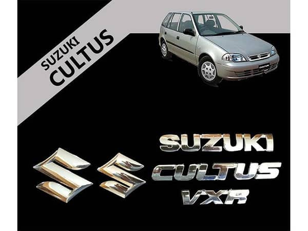 5-Piece Monogram Set for Suzuki Cultus (2007-2017) | Front and Rear