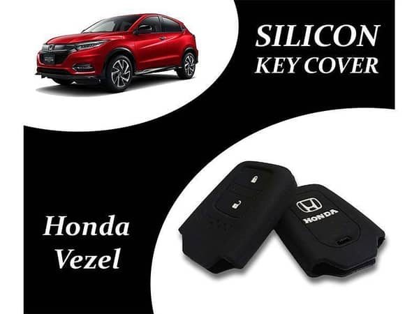 Silicone Key Cover for Honda Vezel (2013-2023) - Black - Single Pack