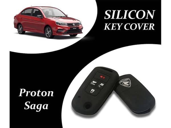 Silicone Key Cover for Proton Saga 2021-2023 - Black - Single Pack