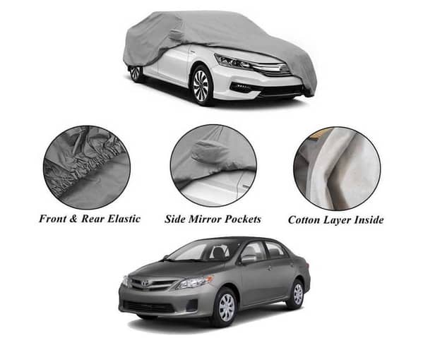 Toyota Corolla Car Top Cover 2008-2014 with Cotton Inner Layer - Waterproof and Anti-Scratch Design