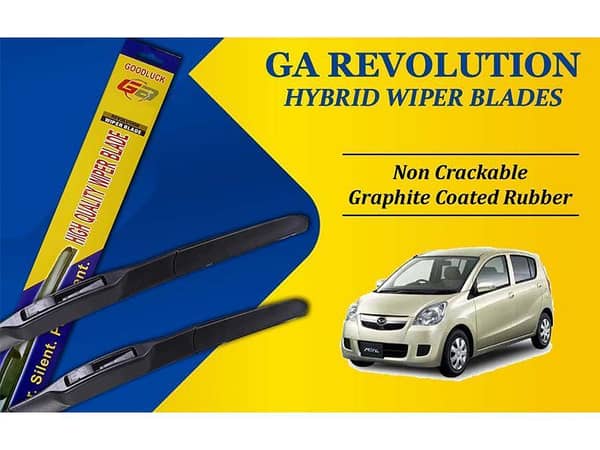 Daihatsu Mira GA Revolution Hybrid Wiper Blades (2007-2016) | Durable Graphite Coated Rubber