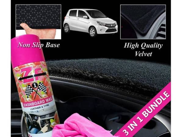 Suzuki Cultus 2017 - 2024 Dashboard Cover Set with Polish and Microfiber Cloth | Complete 3-in-1 Package