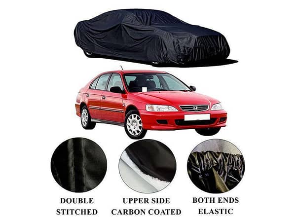 Honda City Top Cover (1997-2002) - Polymer Carbon Coated, Waterproof, Double Stitched