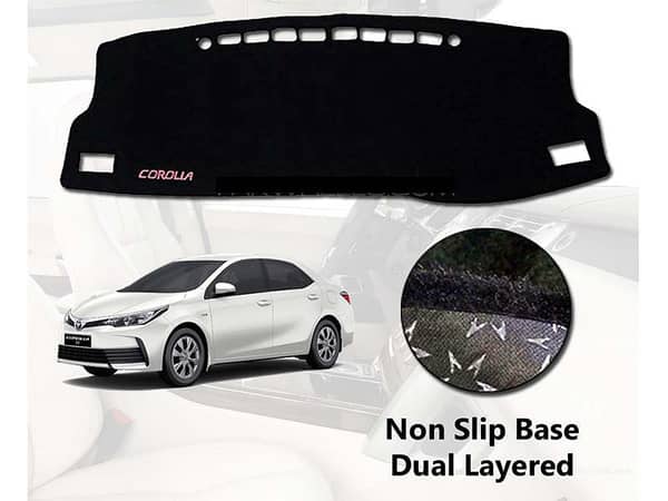 Dashboard Cover for 2014-2022 Toyota Corolla | Non-Slip, Washable, 2-Layer Design