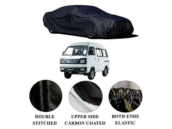 Suzuki Bolan Car Top Cover with Polymer Carbon Coating - Double Stitched and Waterproof Protection