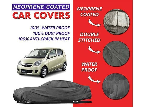 Daihatsu Mira Top Cover (2002-2023) - Neoprene Coated, Waterproof, Soft and Ultra Thin Design