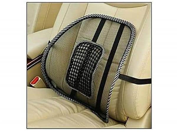 Universal Air Vent Back Support Seat in Black