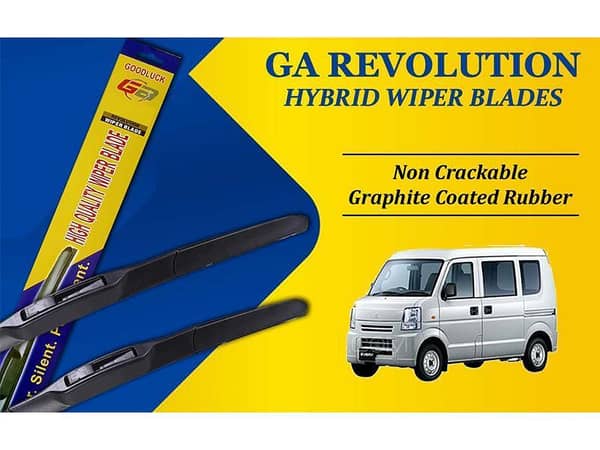 Suzuki Every GA Revolution Hybrid Wiper Blades (2005-2023) - Graphite Coated Rubber with Non-Cracking Features
