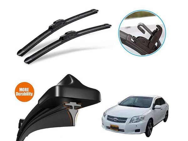 Toyota Axio Silicone Wiper Blades (2006-2012) - Graphite Coated Soft Rubber Set of 2