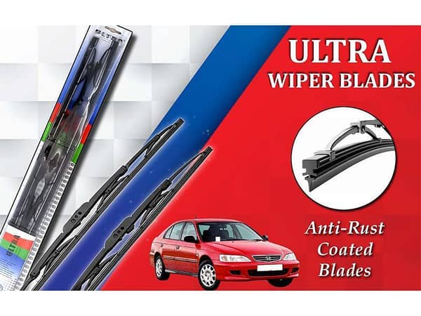 Ultra Wiper Blades for Honda City 1997-2002 | Metal Type with Anti-Rust Coating