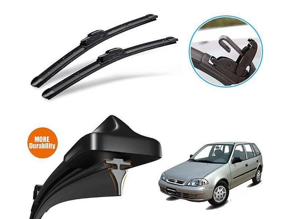 Silicone Wiper Blades for Suzuki Cultus 2007-2017 | Soft Rubber | Graphite Coated