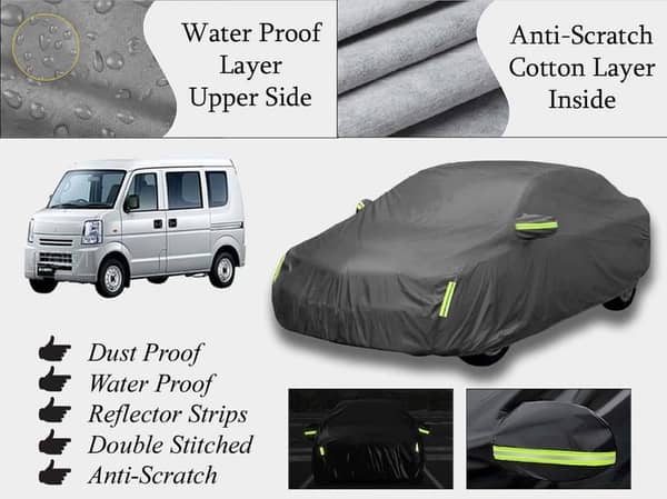 Suzuki Every Top Cover (2005-2024) - Grey, Double Layered, Water and Heat Resistant, Anti-Scratch Design
