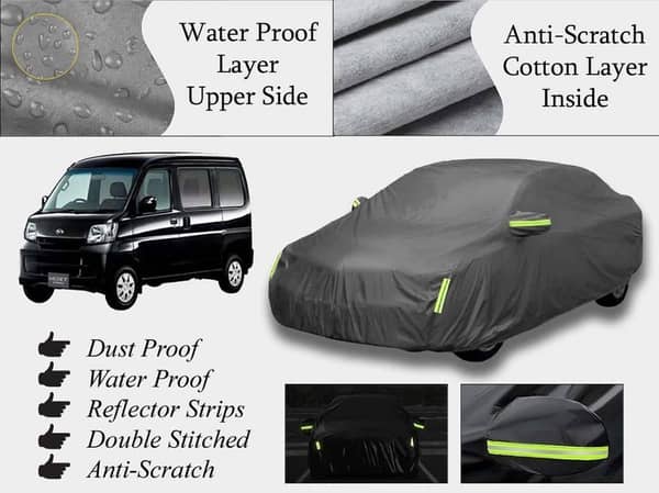 Daihatsu Hijet Top Cover (2004-2024) - Grey, Double Layer, Waterproof and Scratch-Resistant
