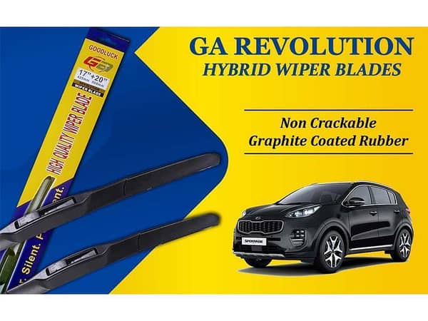 Hybrid Wiper Blades for Kia Sportage GA (2019-2023) by Revolution | Graphite Coated Rubber, Non-Cracking Design