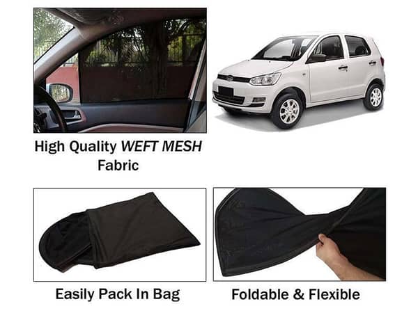 Sun Shades for United Bravo (2018-2023) | 4-Piece Set | Heat Resistant | Foldable | Mesh Fabric