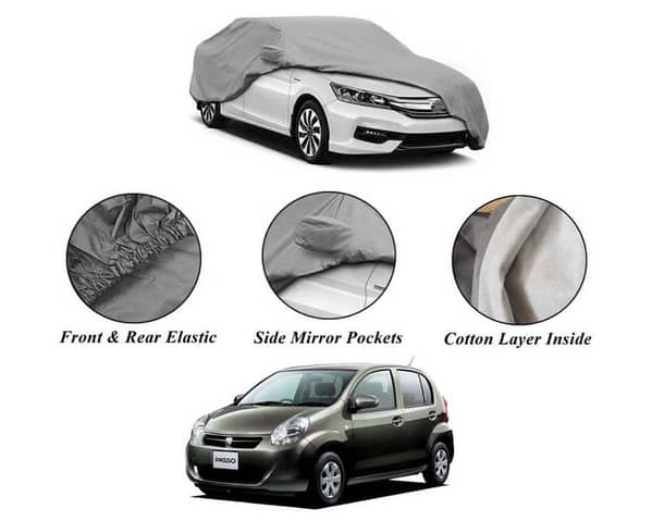 Toyota Passo Car Top Cover (2016-2020) with Non Woven Outer Layer and Cotton Inner Layer