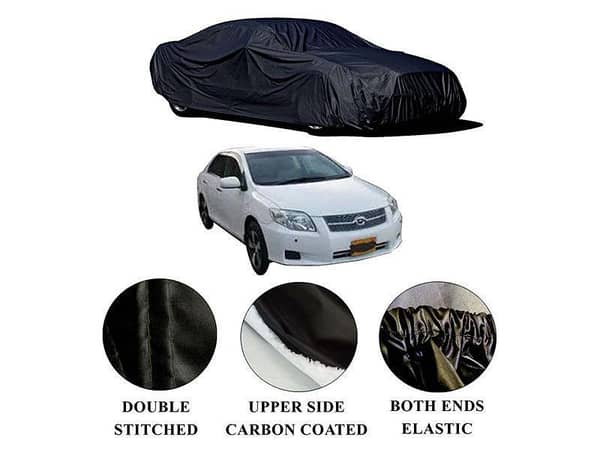 Toyota Axio Car Top Cover with Polymer Carbon Coating | Double Stitching | Waterproof Features