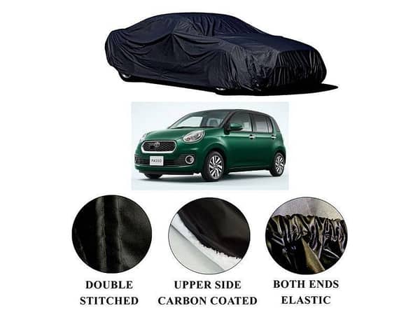 Toyota Passo Car Top Cover (2016-2023) - Polymer Carbon Coated, Double Stitched, Waterproof