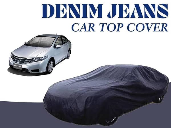 Honda City Denim Jeans Top Cover (2009 - 2021) | 12oz Cotton Fabric | Heat Resistant